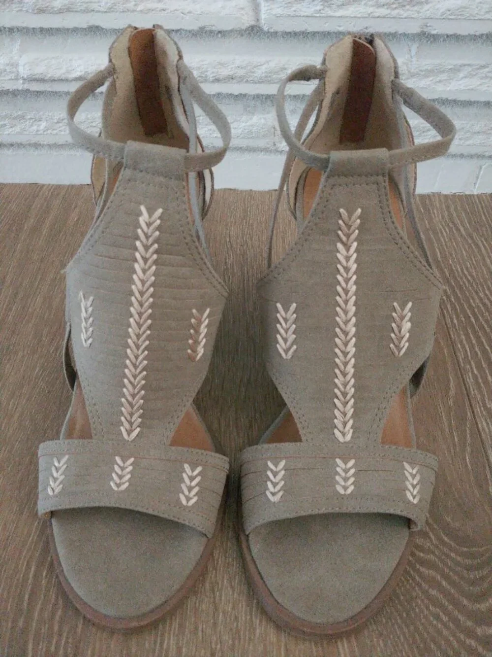 Maurices Elsy Tan Strappy Block Heel Boho Sandals